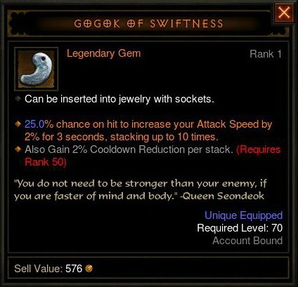 how do i get legendary gems in diablo 3 switch