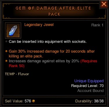 diablo 3 level legendary gems