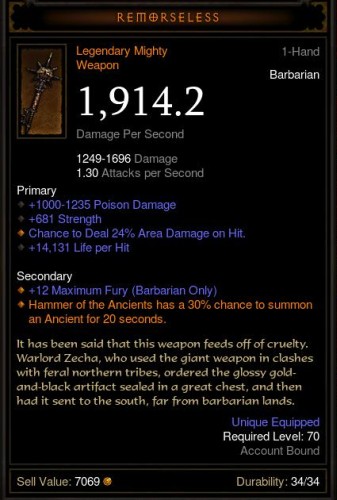 in diablo 3 if you sell an item socketed with a legendary gem, do you lose the legendary gem