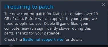 Diablo III Patch 2.2.0 Patching Process