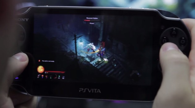 Diablo III on PlayStation Vita with Remote Play from a PS4